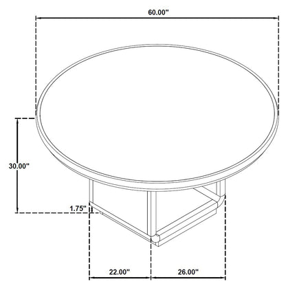Bangor - Round Dining Table Set With Arm Chairs