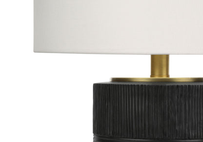 Table Lamp, Lighting, Resin, Contemporary - Black / Cream