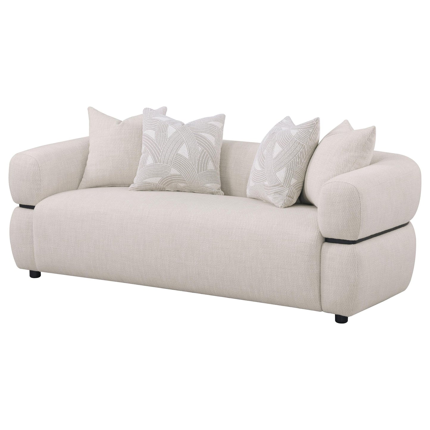 Ramsay - Round Arm Sofa - Beige