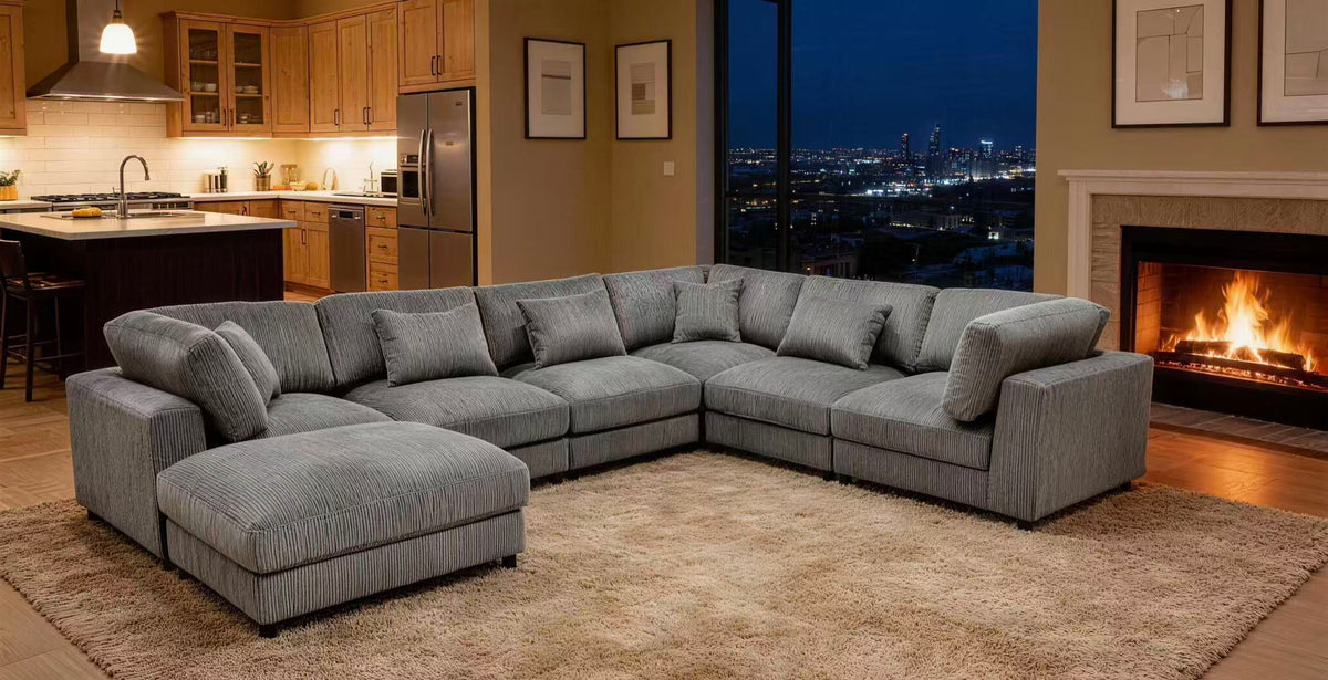 Upholstered Modular Sectional & Custom Configuration