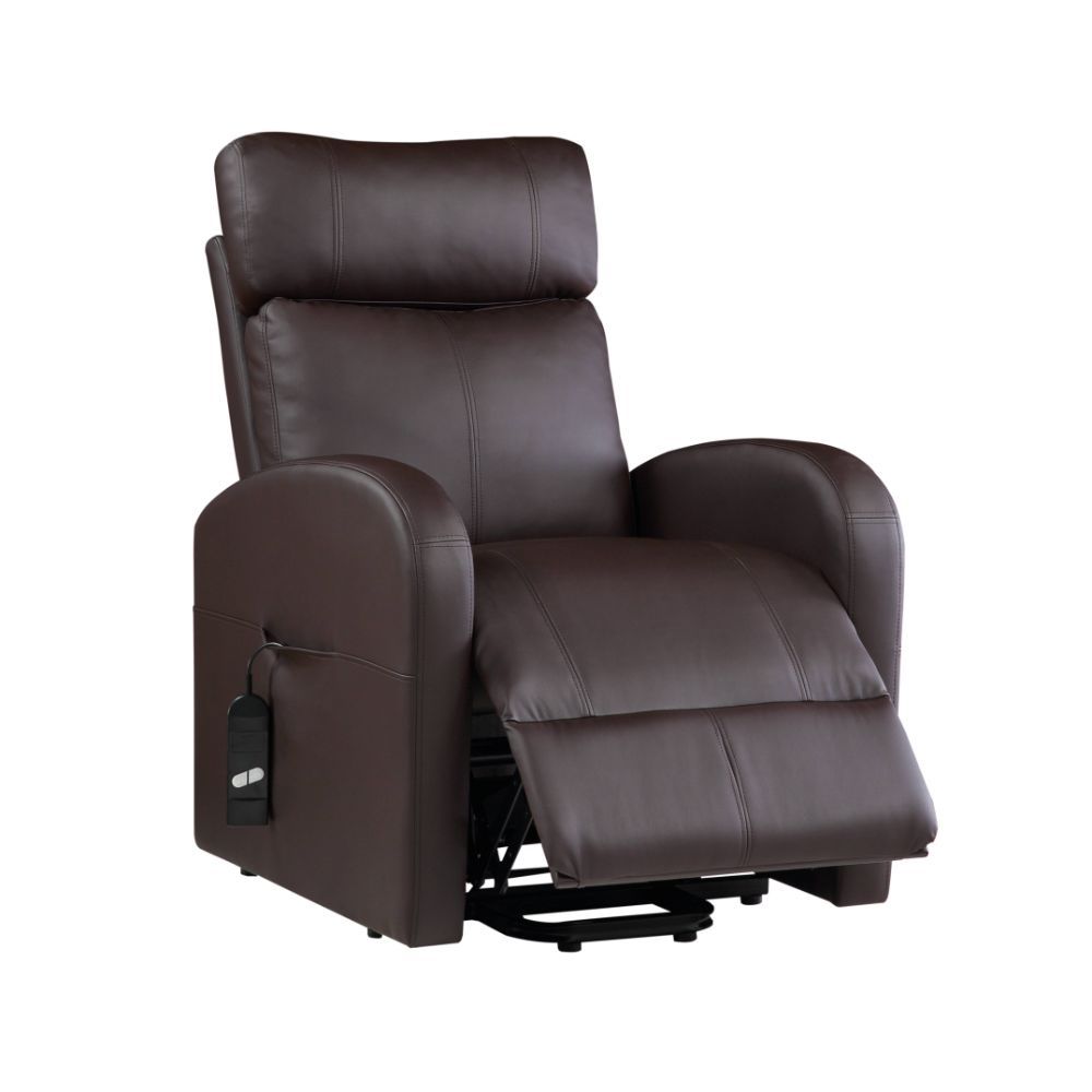 The Ricardo lift recliner is a wonderful addition to your home. It is easy to operate and features a smooth lift and recline. The side pocket holds the two-button wired controller in place so you'll never lose track of it.