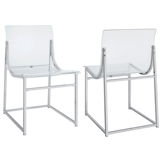 Hartsell - Dining Side Chair (Set of 2) - Chrome