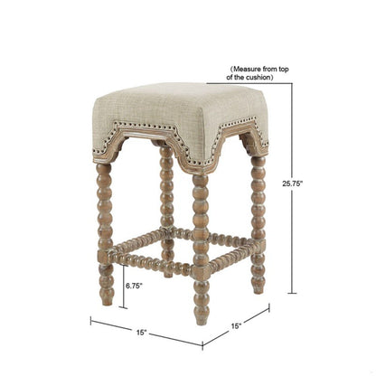 Christine - Counter Stool - Light Gray