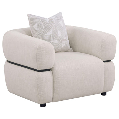 Ramsay - Round Arm Accent Chair - Beige