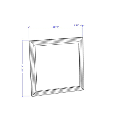 Moon - Marble Mirror With LED - White