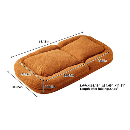 Contemporary Folding Sofa Chair With 5 Adjustable Positions For Gaming, Meditation, And Relaxation