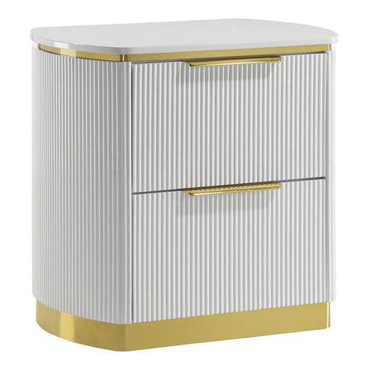 Giovanni - 2 Drawer Nightstand - White