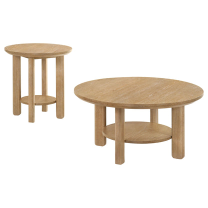 Crispin - 2 Piece Coffee Table Set With Open Shelves