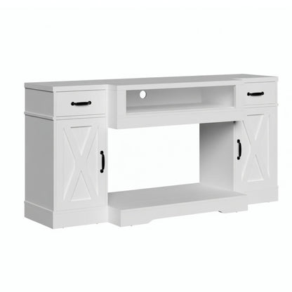 TV Stand With Adjustable Shelves & Double Doors