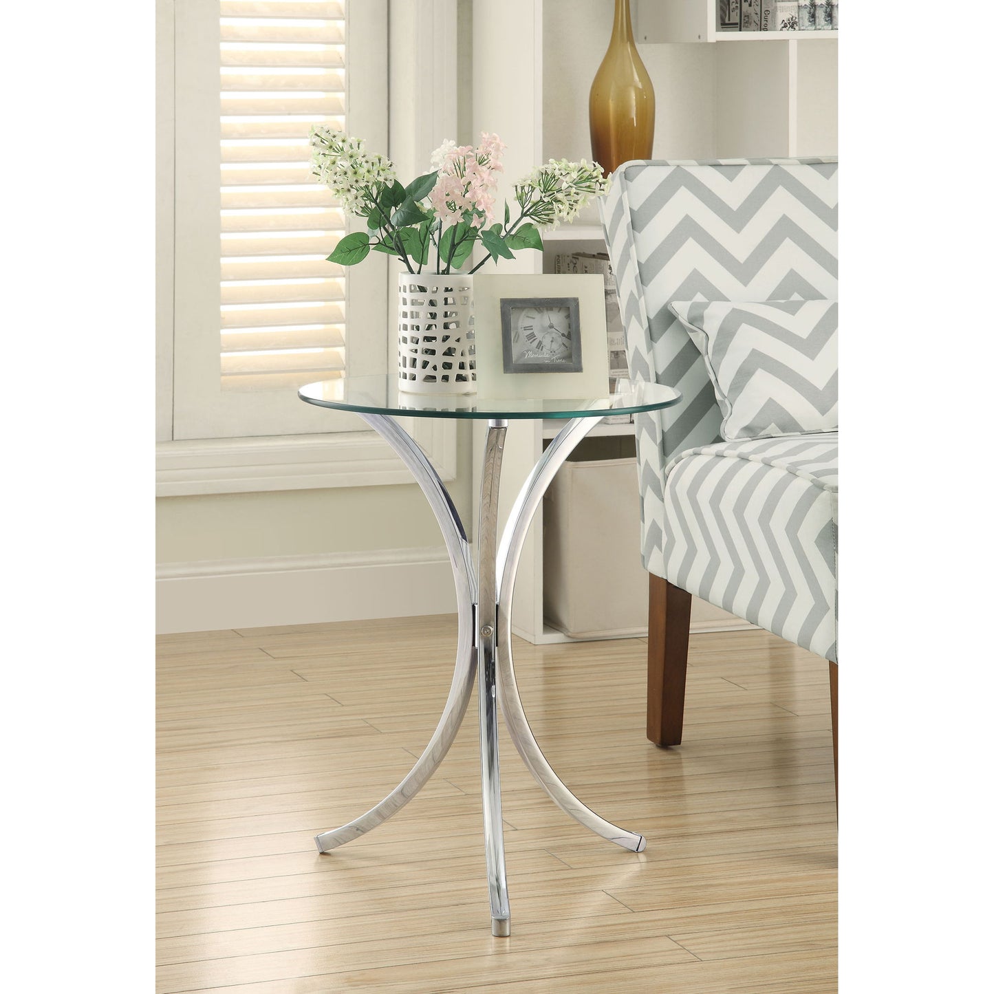 Claudia - Side Table - Chrome