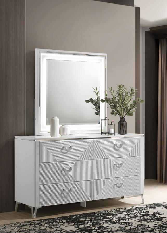 Cassia - 6-Drawer Bedroom Dresser Cabinet