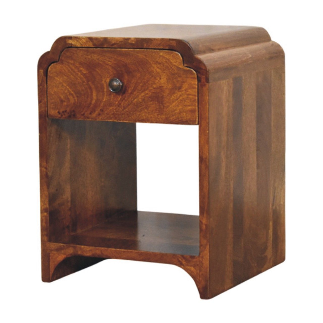 Newton - Mini Nightstand With A Drawer And Open Shelf