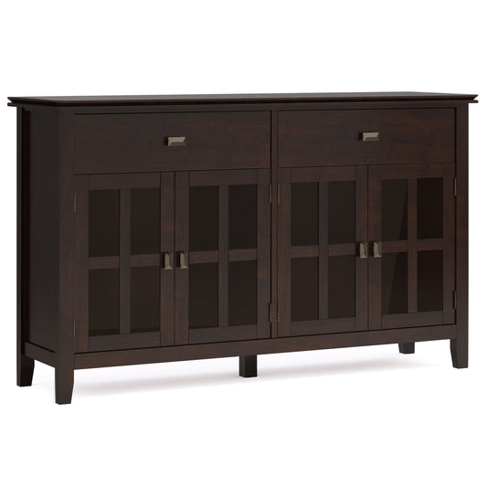 Artisan - Large 4 Door Sideboard Buffet - Dark Chestnut Brown