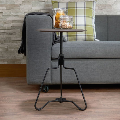 Sada - End Table - Espresso & Sandy Black