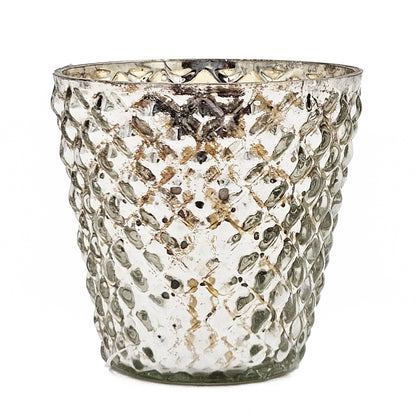 Scented Soy Wax Candle Glass (Set of 4) - Silver