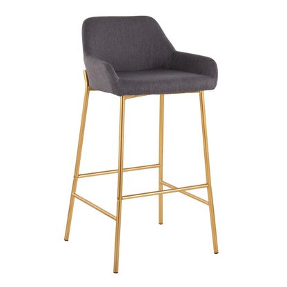 Daniella - Contemporary / Glam Fixed Height Bar Stool (Set of 2)