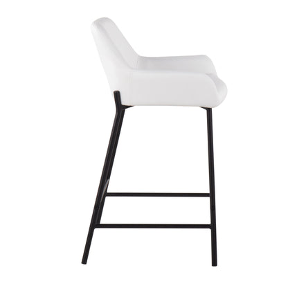 Daniella - Contemporary Fixed Height Counter Stool (Set of 2)