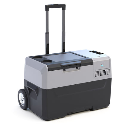 Car Freezer Portable Refrigerator Freezer With App Control And 6'' Off-Road Wheels, 12V, 45W Cooler Freezer, Low Noice