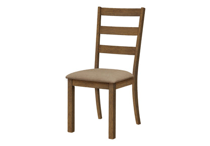 Dining Chair, Side, Upholstered For Dining Room, Transitional (Set of 2) - Beige