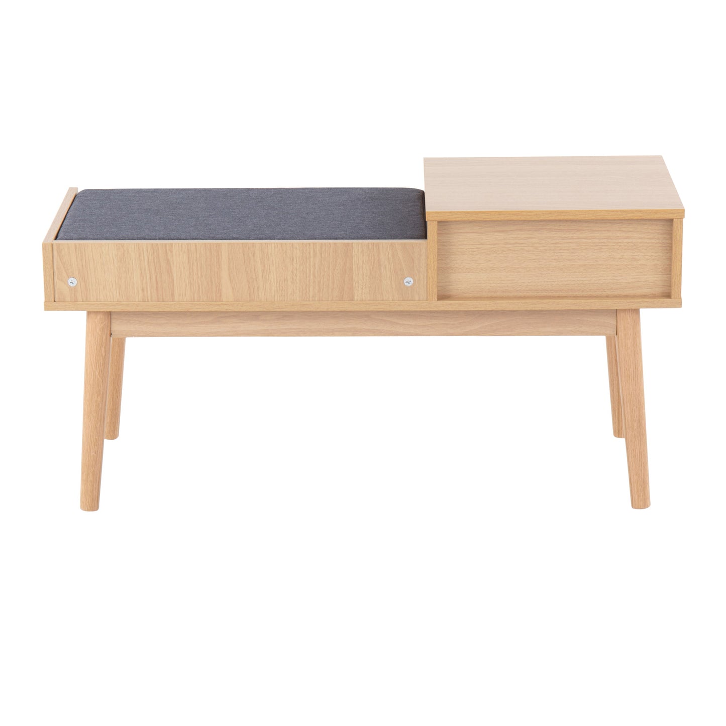 Telephone Contemporary Bench With Pull Out Drawer