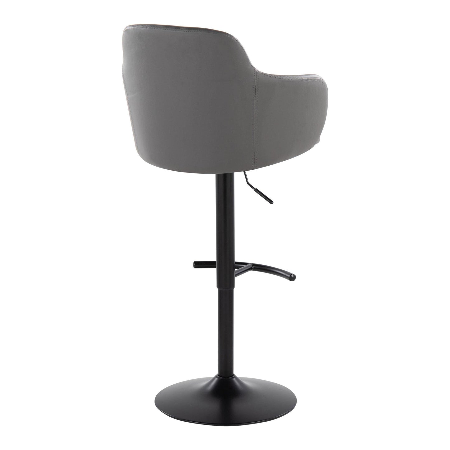 Boyne - Contemporary Adjustable Barstool With Swivel With Rounded T Footrest (Set of 2)