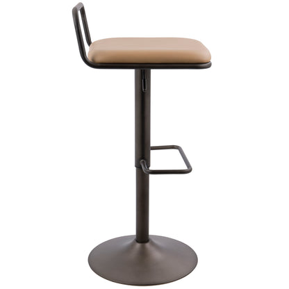 Beta - Industrial Barstool (Set of 2) - Camel