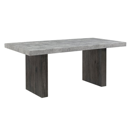 Susan - Dining Table Set With Base - Gray