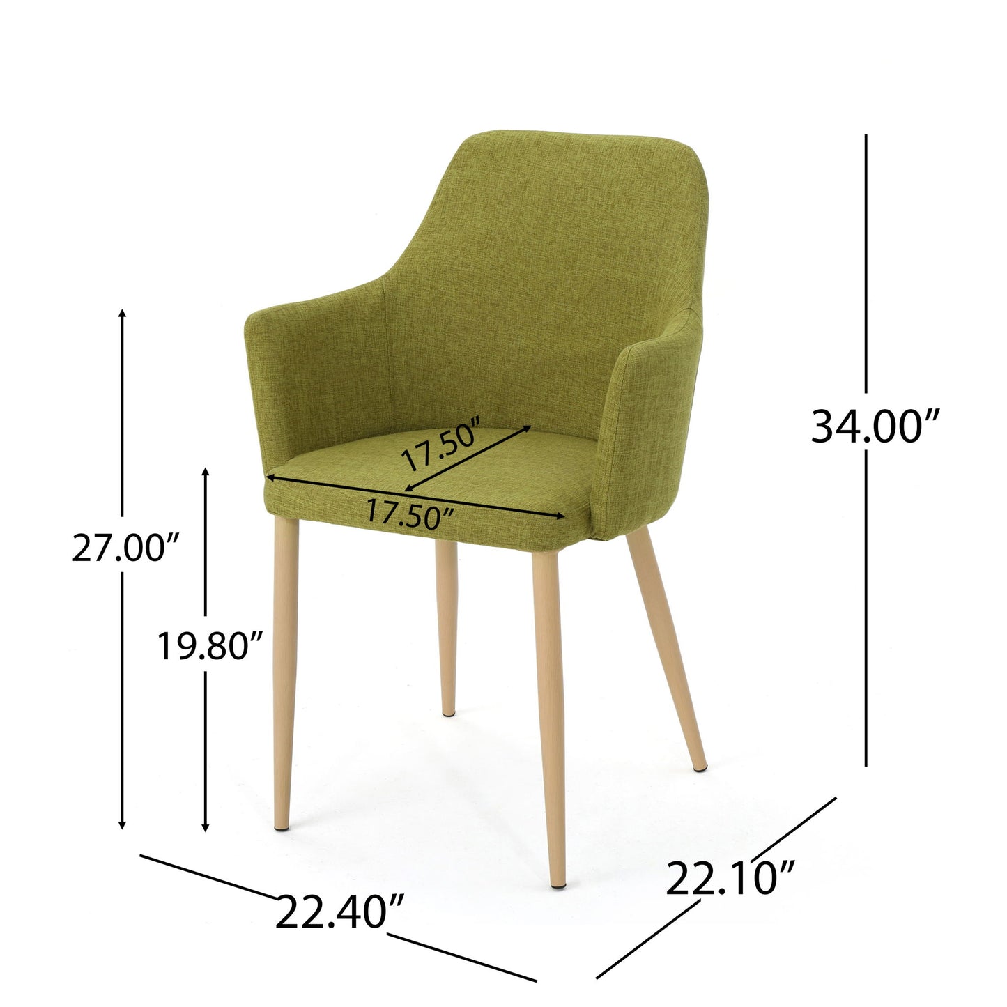 Elegant Dining Chair With Contoured Support