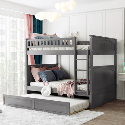 Bunk Bed With Twin Size Trundle, Guardrails
