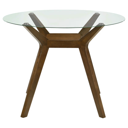 Flynn - Round Counter Height Dining Table - Brown