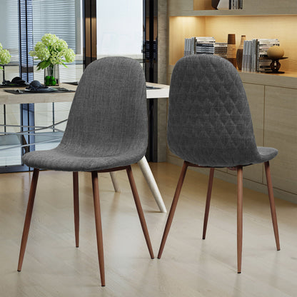 Elegant Dining Chair Set With Fabric