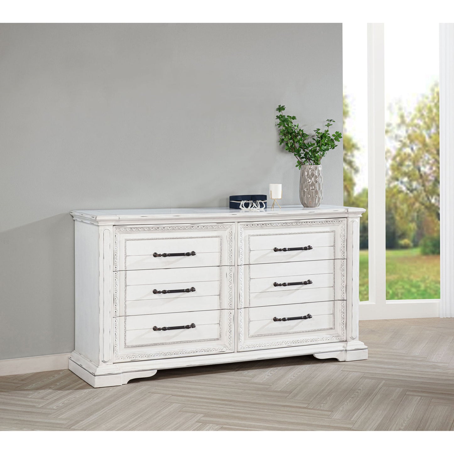 6 Drawer Bedroom Dresser Cabinet - Vintage