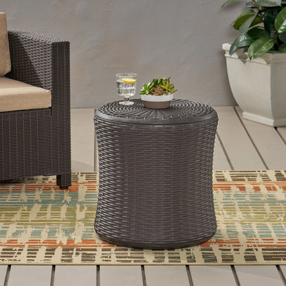 Olivo - Patio Table Outdoor Side Table - Dark Brown
