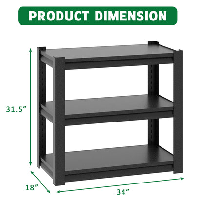 Stylish Metal Aquarium Stand For 20 - 30 Gallon Tanks, 3 Tier Adjustable Shelf