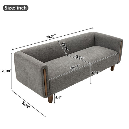 3 Seater Sofa With Armrests For Living Room