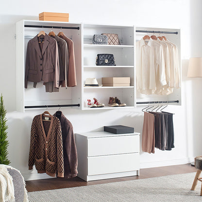 Devi - Wall Mounted Closet System, Modular Units