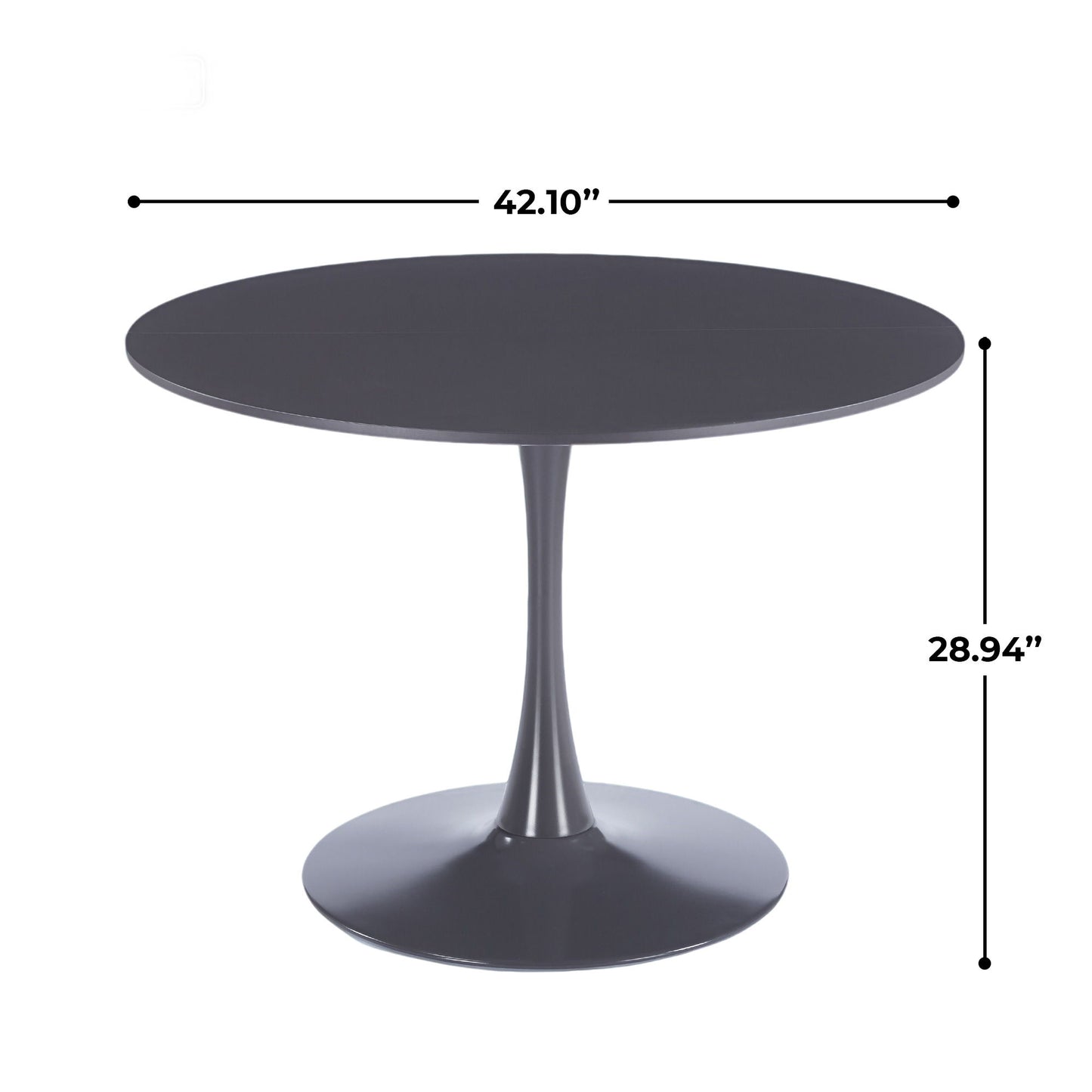 Round Tulip Table, Pedestal Design