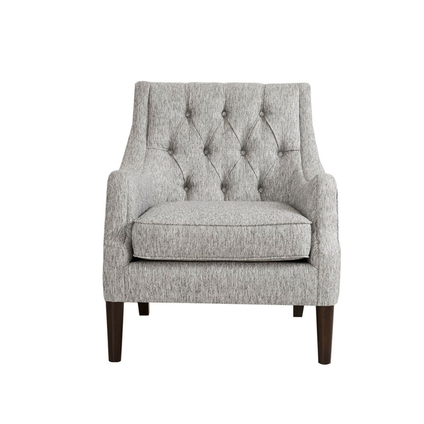 Button Tufted Accent Chair Vintage Style
