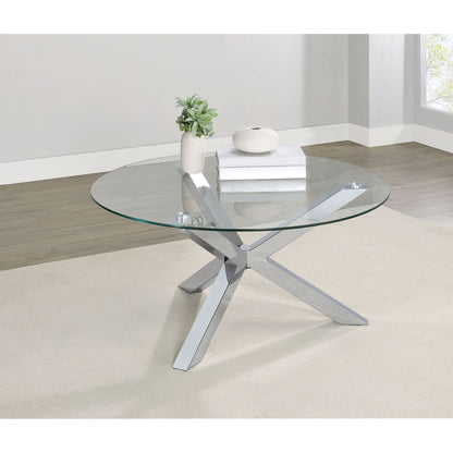 Round Top Coffee Table - Chrome