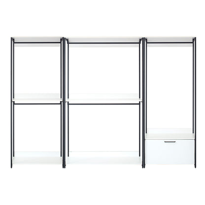 Fiona - Freestanding Walk In Closet System With Metal Frame Melamine - White