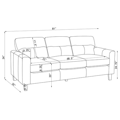 Remington - Sofa With Track Arms