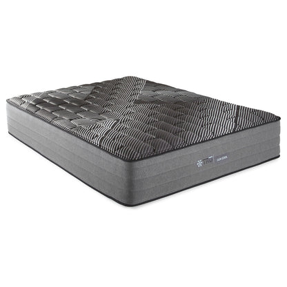 Starrett Black - 14" Euro Top Hybrid Mattress With Copper Gel And Silver Infused Foam - Sleek Black - Twin - Black