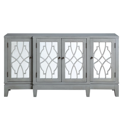 Magdi - Accent Table - Antique Gray Finish