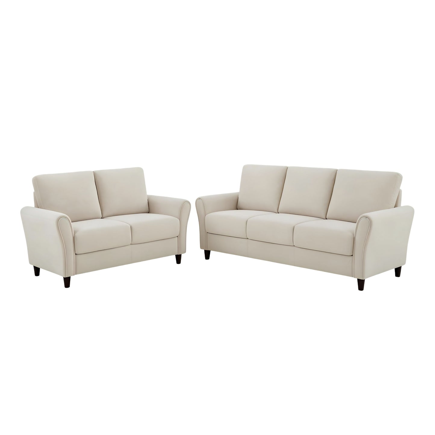 Patricia - 2 Piece Sofa Set - Ivory