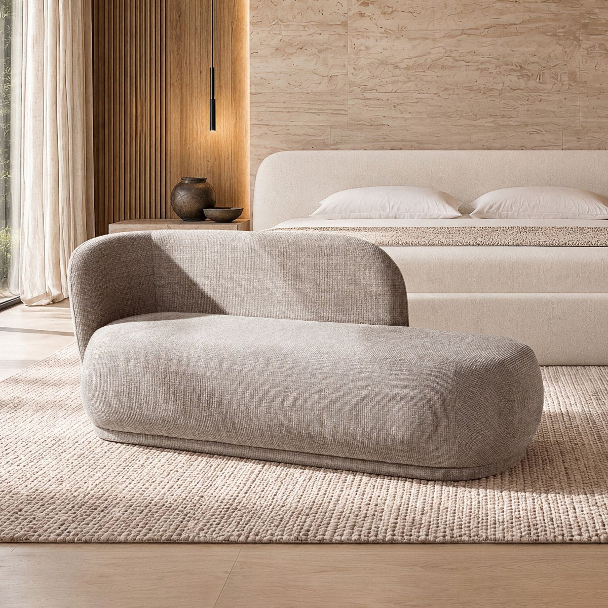 Aire - RAF Modern Rounded Chaise Lounge