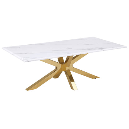 Visalia - Base Stainless Steel Coffee Table - Gold