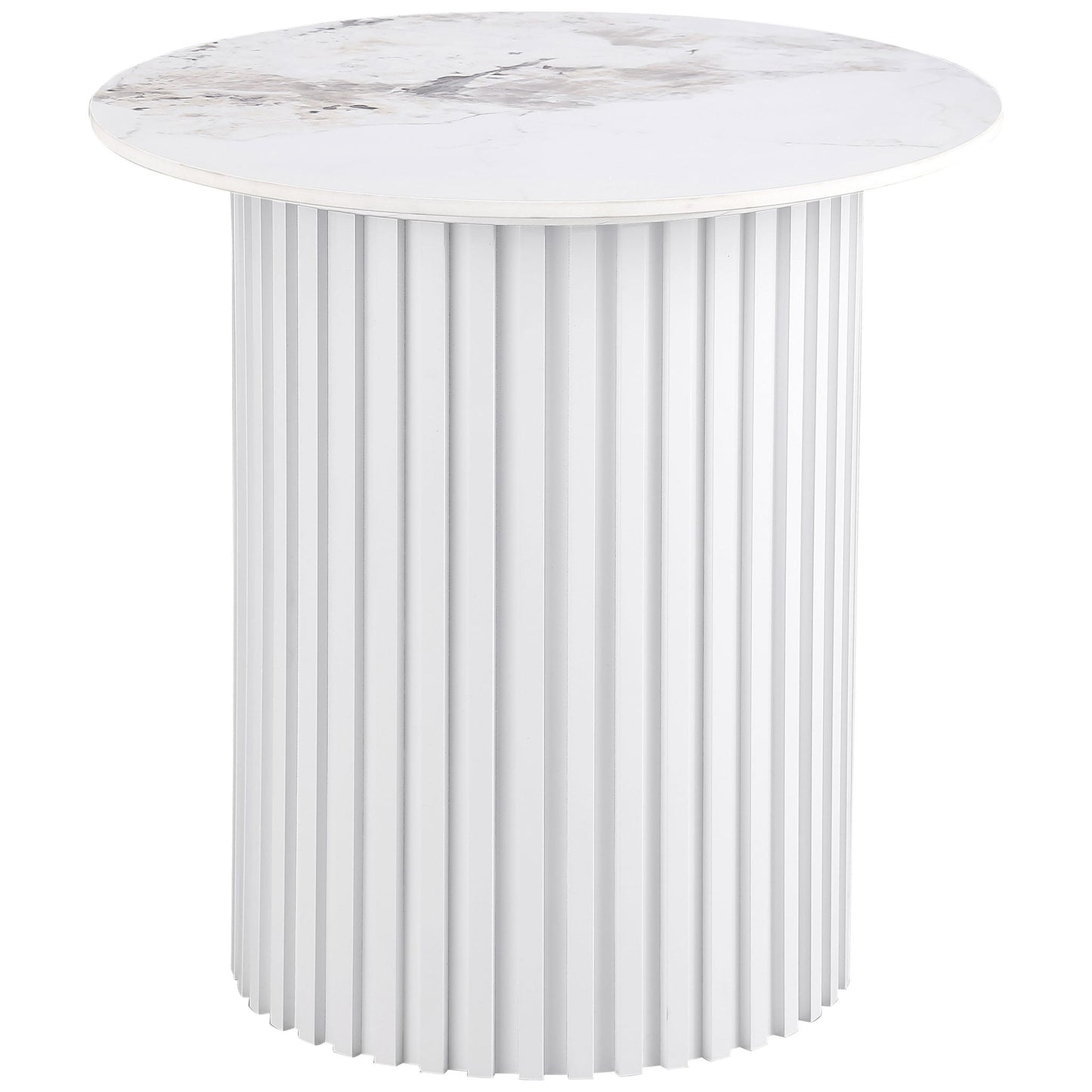 Rowena - Table Top, Box 1 of 2 - White Faux Marble
