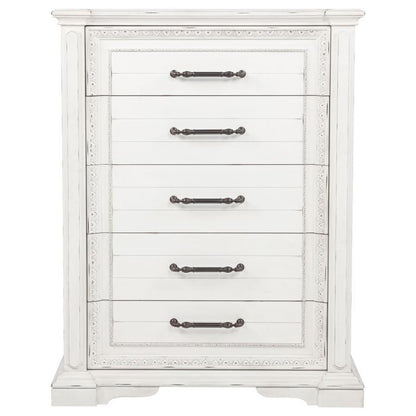 Mckinney - 5-Drawer Bedroom Chest Of Drawers - Vintage White