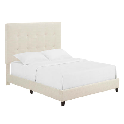 Tufted Upholstered Platform Bed