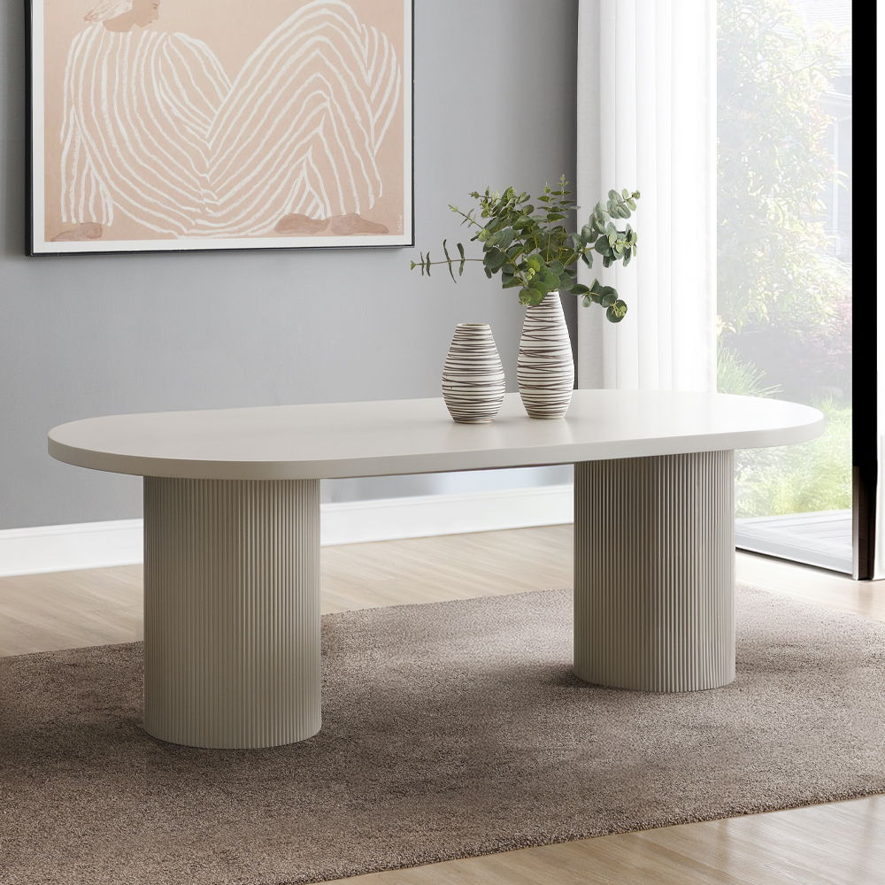 Laela - Dining Table - White